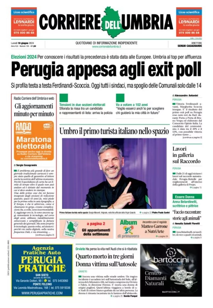 Prima-pagina-corriere umbria-del-2024-06-10